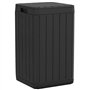 vidaXL Poubelle d'extérieur anthracite 38x38x65 cm PP