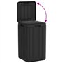 vidaXL Poubelle d'extérieur anthracite 38x38x65 cm PP