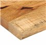 vidaXL Dessus de Table 60x40x2,5 cm Bord Vivant Bois Massif manguier, Dessus de Table en Bois, Dessus de Table d'appoint, Dessus