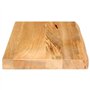 vidaXL Dessus de Table à Bord Vivant 50x20x2,5 cm Bois Massif manguier