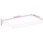 vidaXL Dessus de Table à Bord Vivant 50x30x3,8 cm Bois Massif manguier