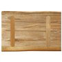 vidaXL Dessus de Table Bord Vivant 70x40x2,5 cm Bois de manguier Brut, Dessus de Table en Bois, Dessus de Table d'appoint, Dessu