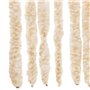 vidaXL Rideau anti-mouches beige et blanc 56x200 cm chenille