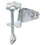 vidaXL Pinces à parasol pour Balcon 2 pcs 32 mm Acier support de parasol de Balcon support de Parapluie de Balcon Pince de paras