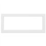 vidaXL Supports d'étagères pour lavabo 2 pcs blanc rectangulaire acier, support mural, support d'étagère mural, support de fixat