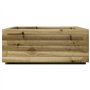vidaXL Jardinière 60x60x26,5 cm Bois de pin imprégné, jardinière d'extérieur, bac à Fleurs, boîte à Plantes, jardinière de terra