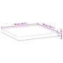vidaXL Dessus de table carré 50x50x4 cm bois massif d'acacia