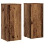 vidaXL Supports pour Plantes 2 pcs Vieux Bois Bois d'ingénierie