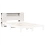 vidaXL Tête de lit avec Rangement Blanc 160 cm Bois Massif de pin, tête de lit en Bois, tête de lit avec Rangement, tête de lit 