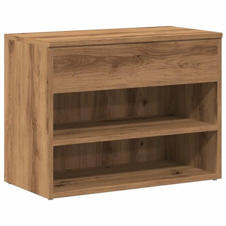 vidaXL Banc à Chaussures chêne Artisanal 60x30x45 cm Bois d'ingénierie