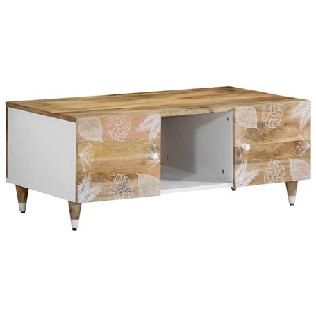 vidaXL Table Basse 100x54x40 cm Bois de manguier Massif