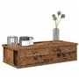 vidaXL Étagère Murale avec tiroirs Vieux Bois Bois d'ingénierie