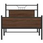 vidaXL Cadre de lit sans Matelas chêne Marron 100x200 cm