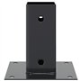 vidaXL Bases de poteau carrées 4 pcs anthracite 71x71 mm, base de clôture en béton, base de poteau de clôture, support de poteau