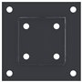 vidaXL Bases de poteau carrées 12 pcs anthracite 81x81 mm, base de clôture en béton, base de poteau de clôture, support de potea