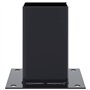 vidaXL Bases de poteau carrées 12 pcs anthracite 91x91 mm, base de clôture en béton, base de poteau de clôture, support de potea