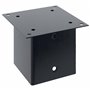 vidaXL Bases de poteau carrées 4 pcs anthracite 141x141 mm, base de clôture en béton, base de poteau de clôture, support de pote