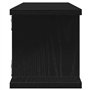 vidaXL Étagères murales 2 pcs chêne Noir 90x18x20 cm Bois d'ingénierie, étagère Flottante, étagère de buanderie, étagère pour CD