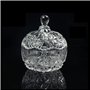 QUUPY Sucrier en verre cristal 260 ml avec couvercle pour bonbons, chocolats