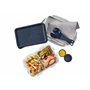 LocknLock TO GO - Boîte à déjeuner avec compartiments et couverts - 1 l - 207 x 137 x 88 mm - 3 compartiments et gobelets à sauc
