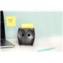 Dévidoir Z-Notes Post-it, Hibou, Noir + Z-Notes Post-it Super Sticky, 45 Feuilles/Bloc, 2 Blocs/Paquet
