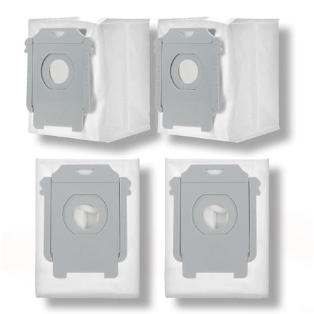 Lot de 4 sacs d'aspirateur pour irobot pour roomba i7 i7+ i7 plus s9 s9+ i3 i3+ i4 i4+ i6 i6+ i8 i8+ j7 j7+