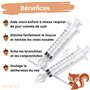 Jenna® | 4pcs Brosse Offerte bebe seringue nasale 10ml | mouche bébé Irrigation nasale enfant rinçage sinus hygiène | Efficace E