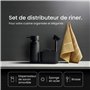 Black Sweden Home Distributeur de Savon Porte Éponge avec Brosse - Porte Liquide Vaisselle Cuisine - Organisateur Évier Cuisine 
