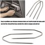 LYITZW 4 Pcs Clé Extraction autoradio Clés d'extraction de démontage autoradio tiroir Outil de déverrouillage d'autoradio Acier 