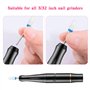 12 Pièces Broderie Ponceuse Ongles, Professionnelle embout ponceuse ongles ceramique pour Enlever le gel et les Cuticules