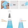 Carehabi Lot de 34 douilles de décoration de gâteau, 2 douilles en acier inoxydable, 2 poches à douille réutilisables en silicon