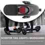 Anlseiod Garde-Boue arrière avec feu arrière pour Seway Niebot Max G30, G30LP, G30LE et G30LE II, Accessoires de Remplacement