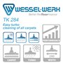 Wessel Werk Brosse à Rotation TK284 pour Aspirateur - Tête de Nettoyage pour Sols Durs & Moquettes, Économe en Énergie, Compatib