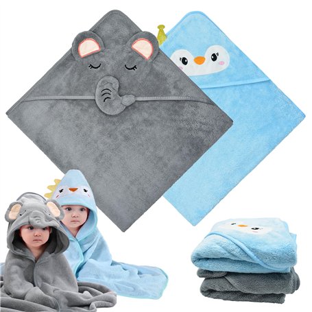 2 pièces 80 * 80cm Cape de Bain Bebe