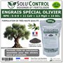ENGRAIS Spécial OLIVIER 500 g - SoluControl - Formulation haute qualité Organo-Minerale - NPK 5-4-9 - Utilisable en Agriculture