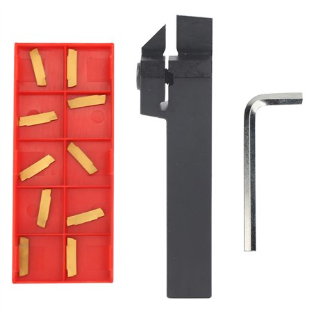 MGEHR1616-2 100mm outil de coupe de tour outil de séparation de tour à métaux porte-outil de tournage de tour CNC + 10 pièces MG