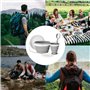 Odoland Vaiselle Camping Pliable Ensmble Assiettes Camping avec un Tasse et un Bol Pliables en Silicone et une Cuillère à Salade
