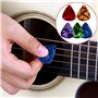 AUGSUN 30Pcs Protège Doigts Guitare en Silicone avec Mediator Guitare Electrique Médiators du Pouce Médiators du Doigt, Doigtier