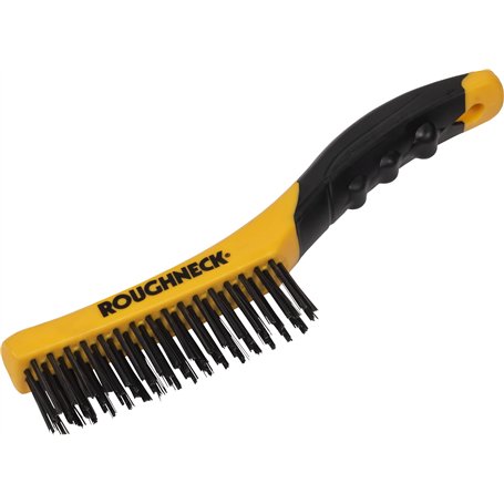 Roughneck 52044 Brosse métallique avec poignée soft grip 250 mm (Import Grande Bretagne)