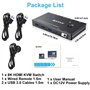 YOUTINGHDAV KVM Switch 2 PC 1 moniteur 8K@60Hz 4K @120Hz, USB 3.0 KVM Switch HDMI 2.1 HDCP 2.3 pour 2 ordinateurs partageant un