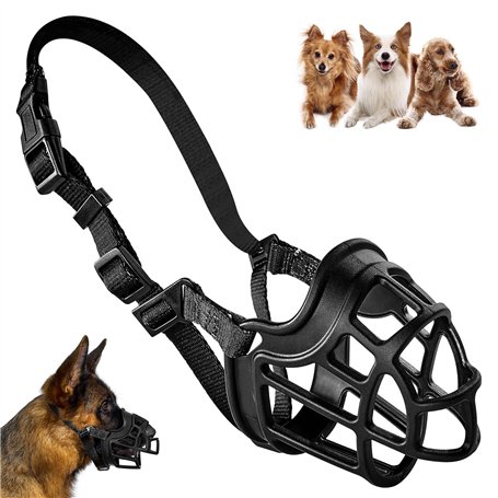Musoliaire Chien Museliere Anti-Aboiements Museau De Panier Souple pour Chien Muselière Chien avec Sangle Réglable Museliere Chi