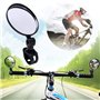 Ziyero 1 Paire Mini Miroir Réflecteur Convexe Universal Cyclisme Vélo Guidon Rétroviseur Miroir Réflecteur Rotation 360 Degrés A