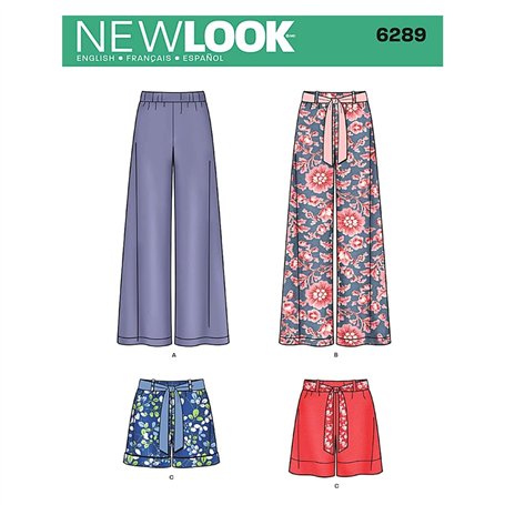 New Look NL6289 Patron de Couture Short et Pantalon 22 x 15 cm