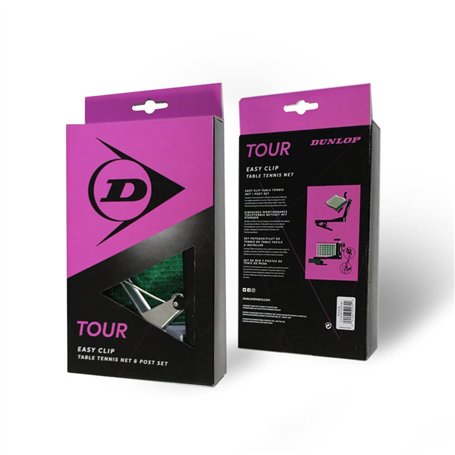 Dunlop Ensemble de Filets et Poteaux de Tennis de Table Tour