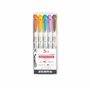 Zebra Mildliner Double Ended Brush Pen & Marker 5/Pkg-Warm