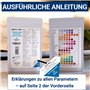 Lot de 25 Bandelettes de Test 16 en 1 pour l'Eau Potable - Testeur pour Analyse de la Qualité de l'Eau du Robinet - Dureté Total