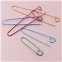 SyiXute 12 Pcs Arrête Mailles à Tricoter,6 Tailles Aluminium Aiguilles à Tricoter Crochet,Epingles à Nourrice Métal Coloré pour 