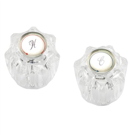 Prime Line MP54260 Lot de 2 poignées universelles pour robinet chaud et froid