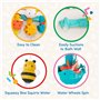 Battat – Rain & Shine jouet de bain – 6 articles amovibles et 2 ventouses – meilleurs jouets de bain pour enfants