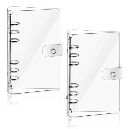 2 Pièces A6 Couverture de Classeur en PVC